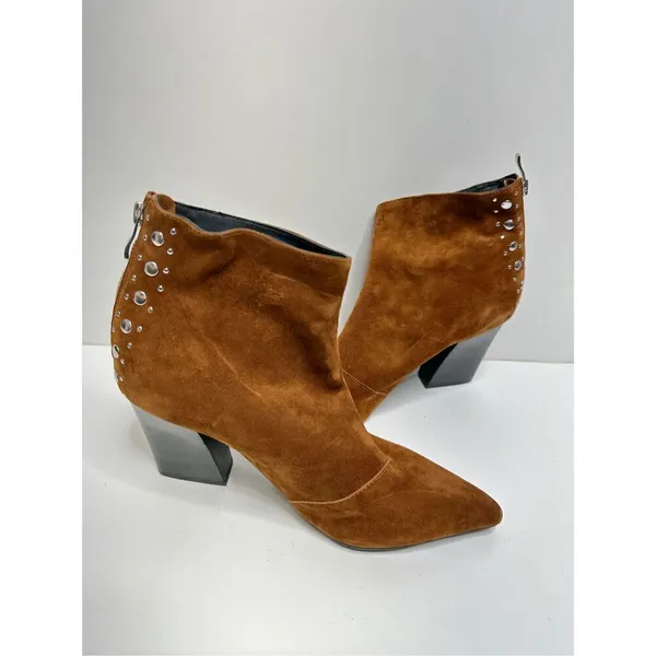 Golo Western Boots Womens Size 10 Nila Brown Pointed‎ Toe Suede Ankle Booties - Image 4