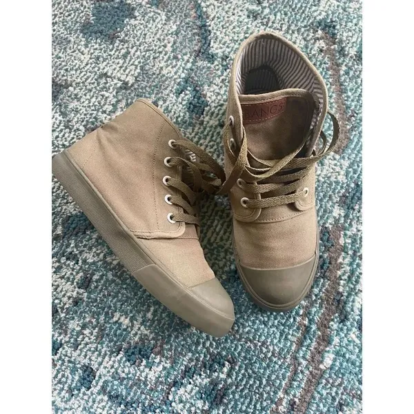 BANGS High Top Sneakers. Men’s 4.5/Women’s 6. Old Pine/Olive Green Lace Up. - Image 5