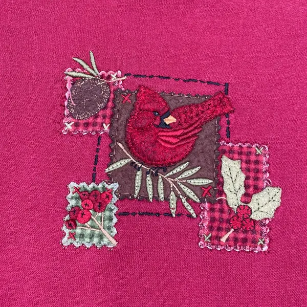 Vintage 90s Y2K Top Stitch by Morning Sun Crewneck Sweater Size Large Cardinals - Image 5