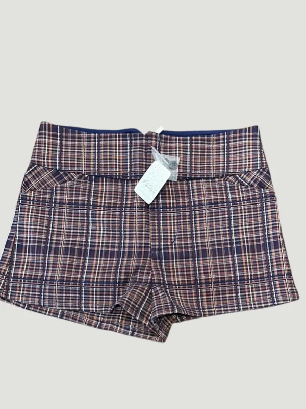 NWT Free People Clermont Micro Shorts in Navy Combo - Image 2