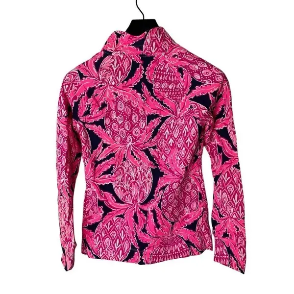 Lilly Pulitzer Skipper Popover Coco Safari pineapple print women's size XS - Image 2