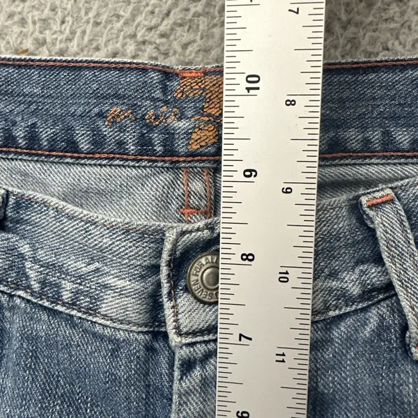7 For All Mankind Dojo Denim Jean Shorts 2" Low Rise Festival Retro Women's 31 - Image 7