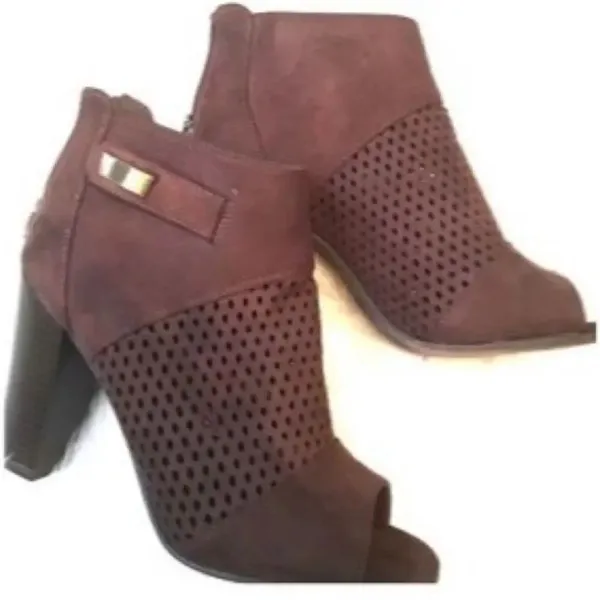 ✨Cato Brown Peep Toe Booties✨ - Image 2