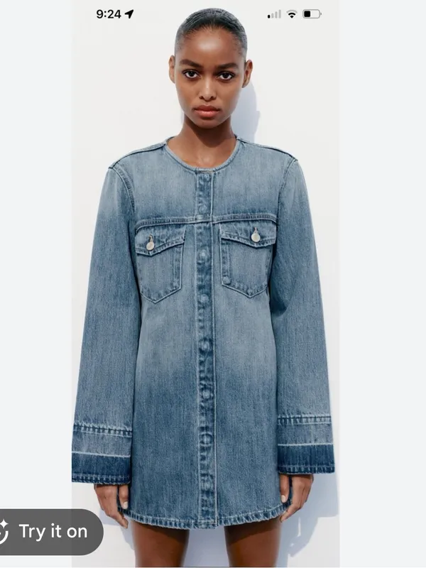 Zara denim dress - Image 4