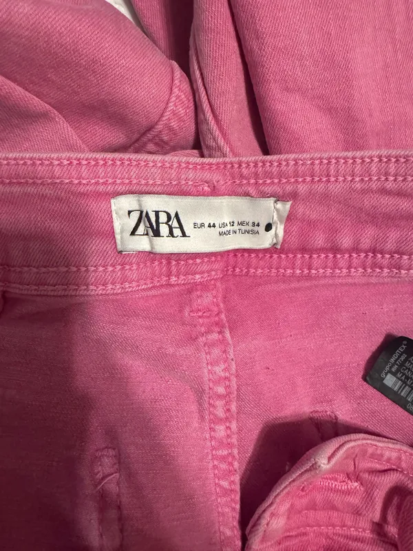 Pink ZARA Jeans Marine Straight - Image 3