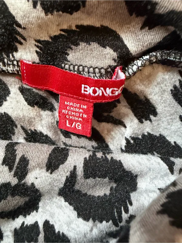 BONGO Leopard Print Mini Skirt - Black & White - Image 2