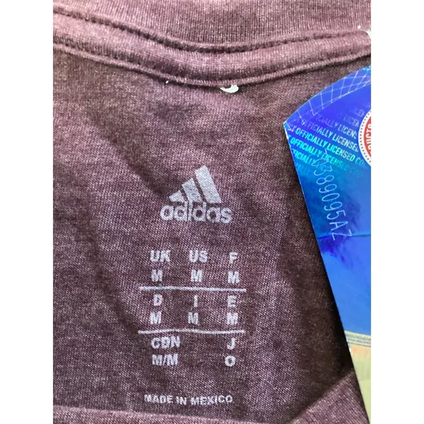 Adidas Texas A&M Aggies TAMU‎ Women Maroon Heather fitted T-Shirt Medium NWT - Image 2