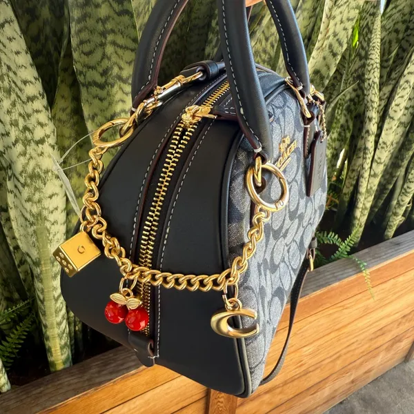 coach Sydney Satchel In Signature Chambray ch140 - Image 5