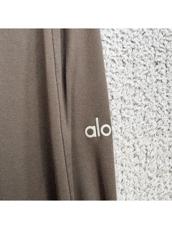 Alo Yoga Women's Brown Performance Jogger Pants Small 26x29 Stretch Yoga Pocket - Image 5