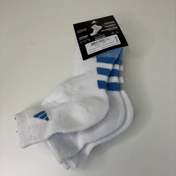 Adidas 3 Pair Quarter Womens Cushioned Socks AeroReady Compression NWT Sz 5-10 - Image 5