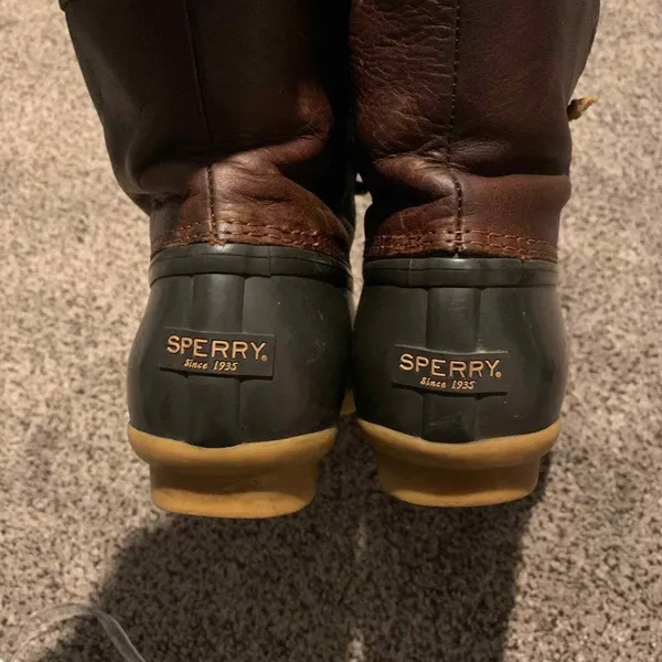 Sperry Boots Saltwater Duck‎ Boot Brown Leather - size 7 - Image 3