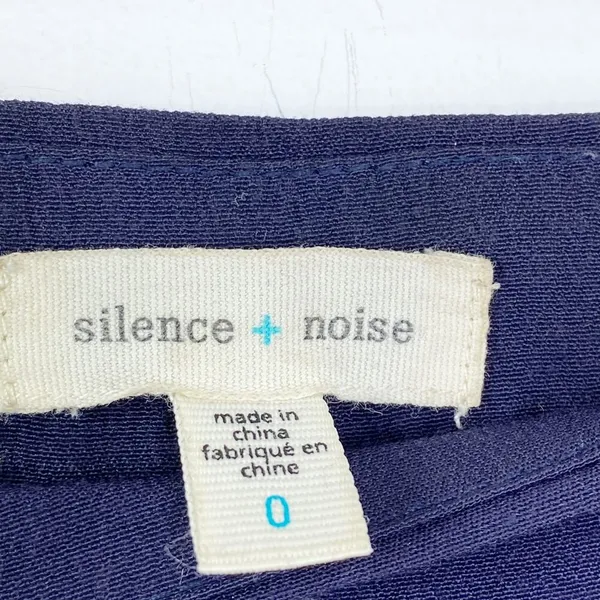 Silence Noise Womens Navy Blue Dotted Flare Pants Size 0 Boho Cropped Festival‎ - Image 5
