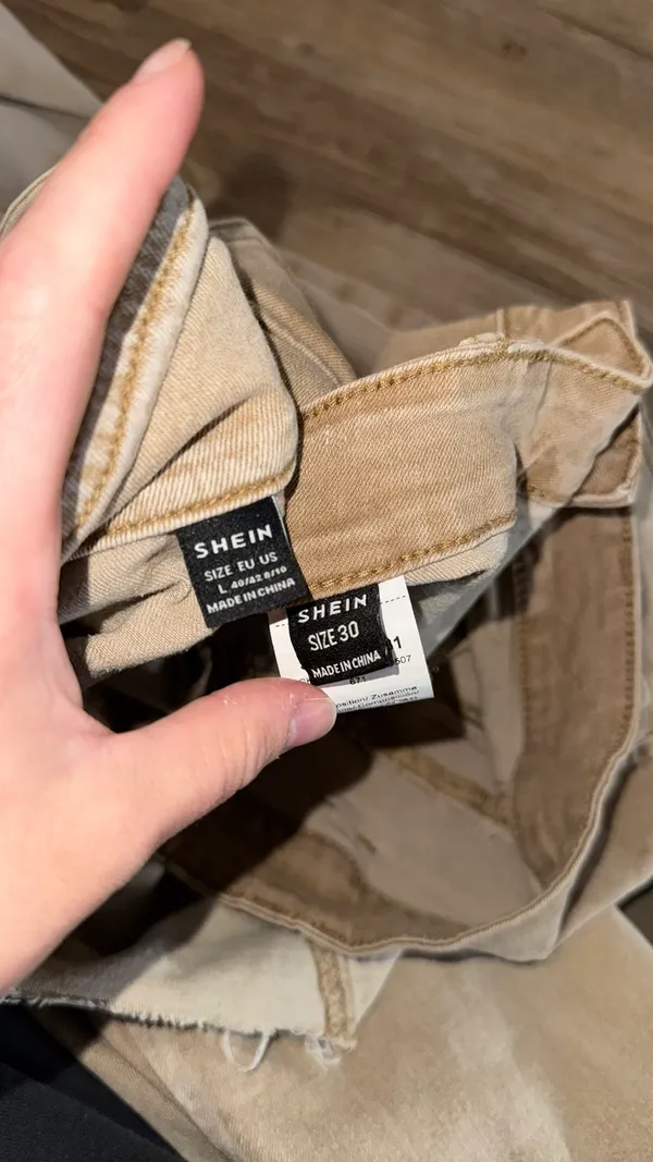 SheIn Matching khaki denim set - Image 5