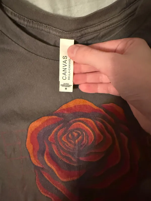Canvas rose t shirt Gray Size M - Image 2