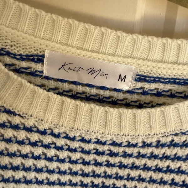 NWOT Knit Mix Short Sleeve Top - Image 3