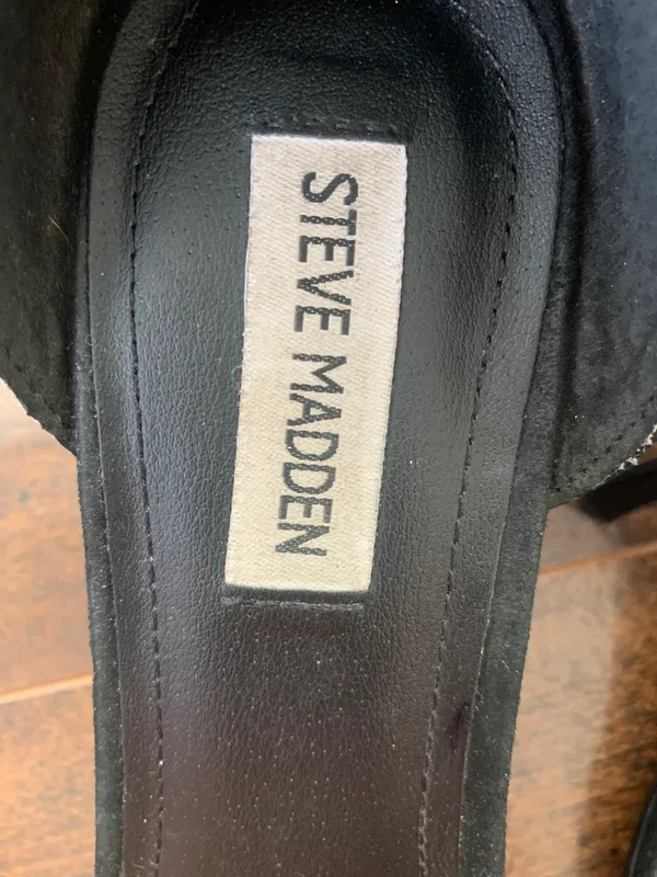 Suede Black Heels - Image 3