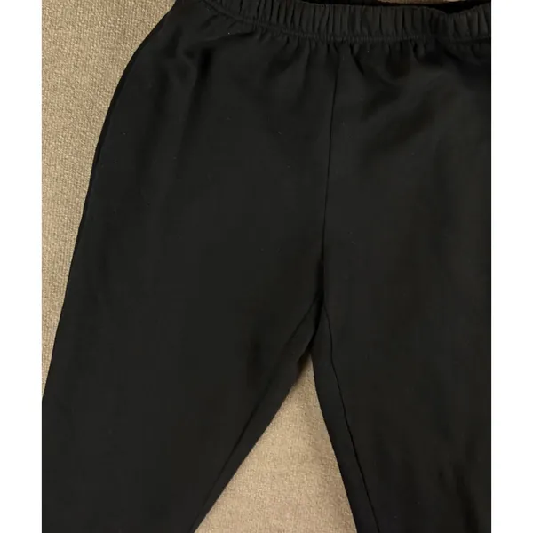 Anrabess Womens Black Fleece Lined Jogger Sweatpants Elastic Waist Size L - Image 4