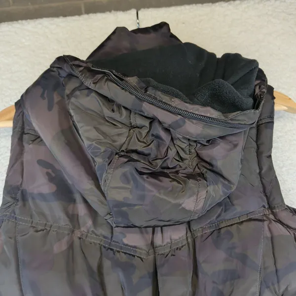 Canada Weather Gear Womens Camo Puffer Vest Fleece Lined Hooded Small OLCW698 - Image 12