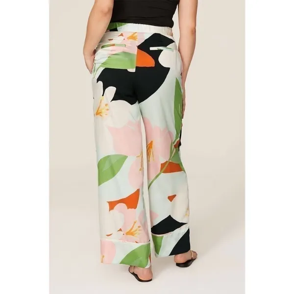 Great Jones Pants Wide Leg Multi Floral size 4 coastal Beachy resortwear Flowy‎ - Image 6