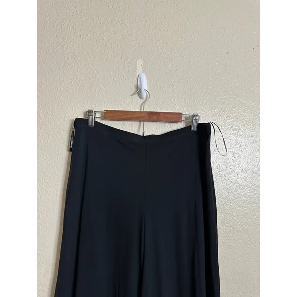 Tadashi Shoji Mesh Black Wide Leg Dress Pants Gala Core Dark Romantic Womans XL - Image 3