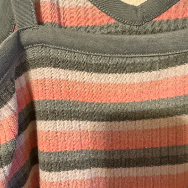 Arizona Jeans Women's Camisole - Green and Pink Stripes - Image 4