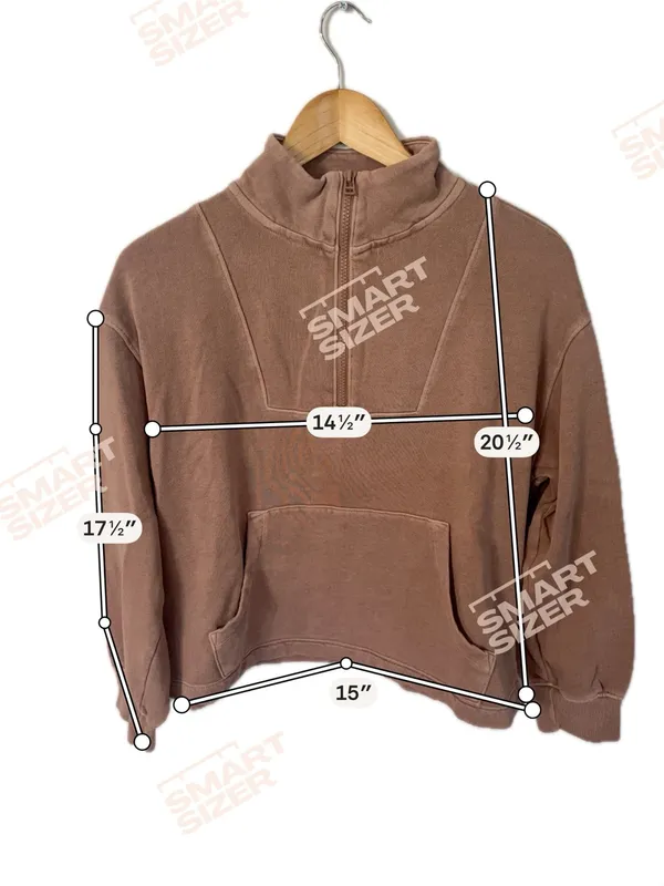 Old Navy Beige-Taupe Quarter-Zip Pullover - Image 2