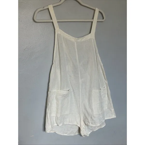 women’s cotton Overalls Romper medium - Image 3