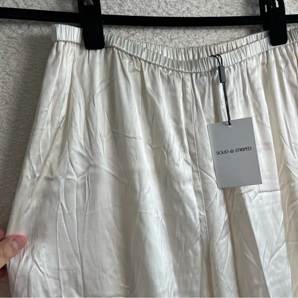 Solid & Striped NWT Women’s Monaco Satin Pant Brule Pants Size Medium‎ - Image 6