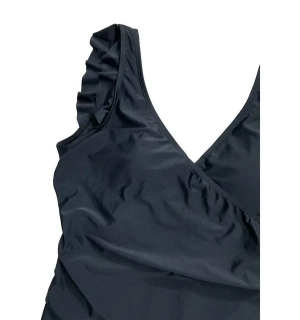 Marina West Women Size XXL Black Swimsuit One Piece Ruffle NWT (27-109) - Image 4