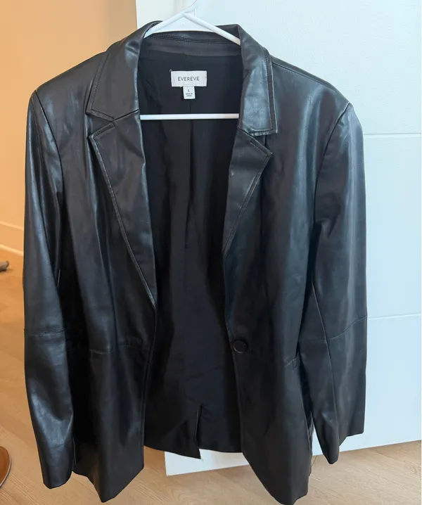 Evereve Leather Blazer - Image 2