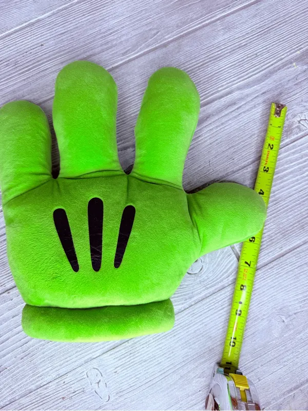 Disney Mickey Mouse Green Plush Glove costume price cosplay Halloween - Image 3