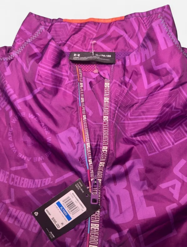 Under Armour Be Seen Black Culture Track Jacket XL NWT - Image 4