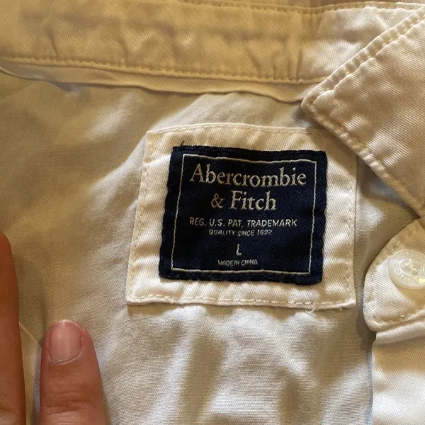 Abercrombie white blouse L‎ - Image 6