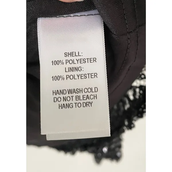 Lulu's Sequin Shiny Tie Wrap Mini Skirt Black Size XS NEW - Image 5