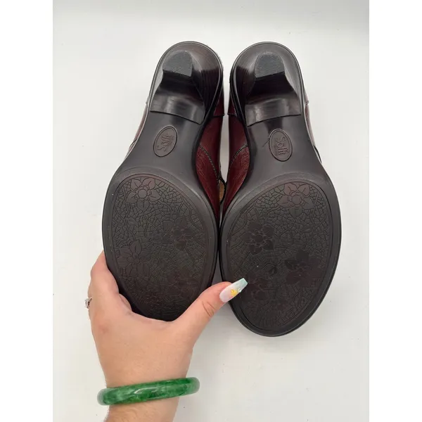Women’s Söfft Size 8.5 Orangey Brown Leather Dance Shoes - Image 6