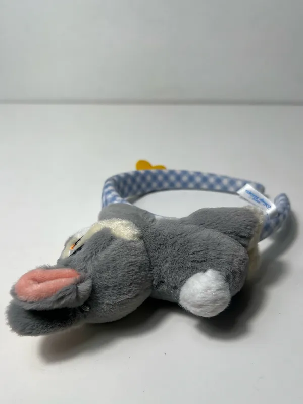Tokyo Disney Resort Thumper Bambi Gingham Plush Headband Ears W/ Butterfly - Image 8