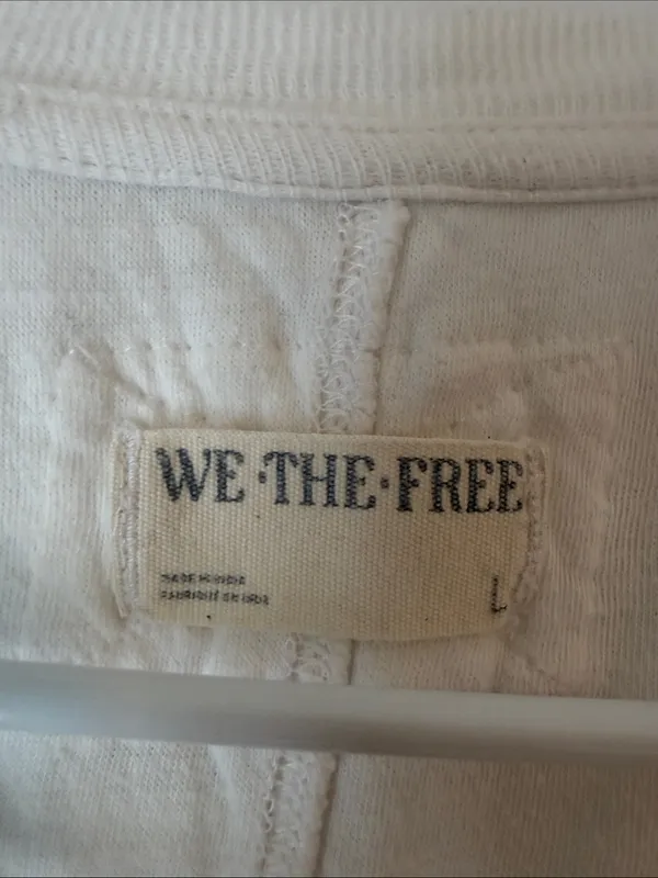 We The Free White Ribbed Crew Neck Long Sleeve Thermal - Image 7
