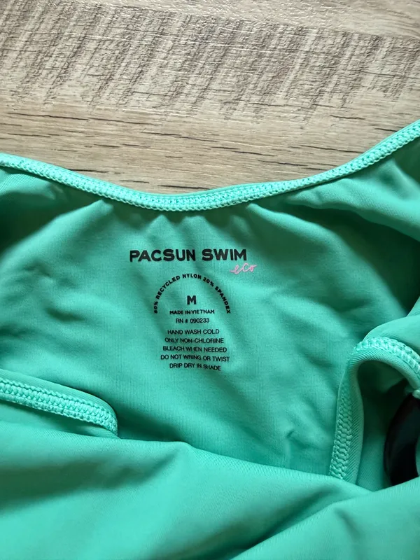 Pacsun swim teal one piece - Image 5
