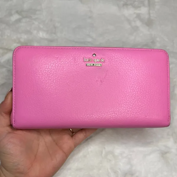 Kate Spade New York Pink Zip Around Wallet - Image 8