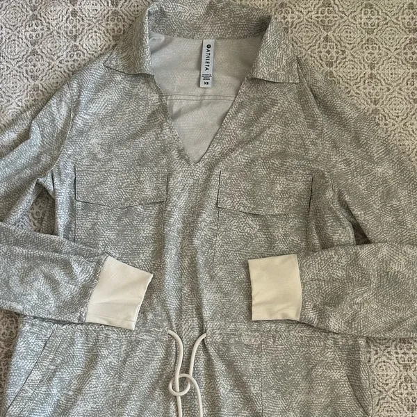 Athleta Zumba Printed Shirtdress In Viper Grey - Image 8