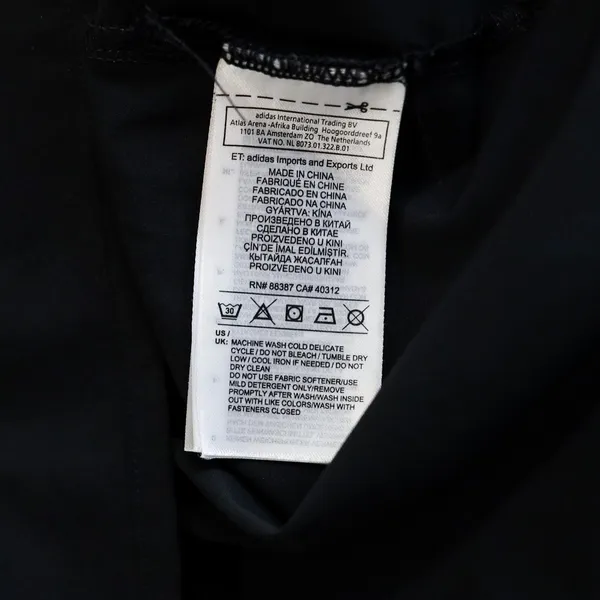 Adidas Women's Black Grey Golf Range Dress Short Sleeve‎ V-Neck Pockets Size XS - Image 8
