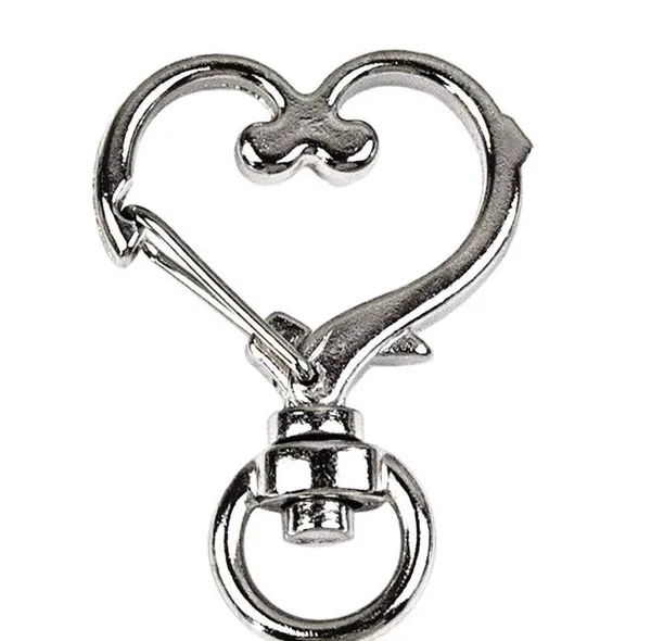 Personalized Double Sided Photo Keychain. Includes Heart Shape Silver Medal Keychain Spring Snap Clip with Lady Bug. - Image 4