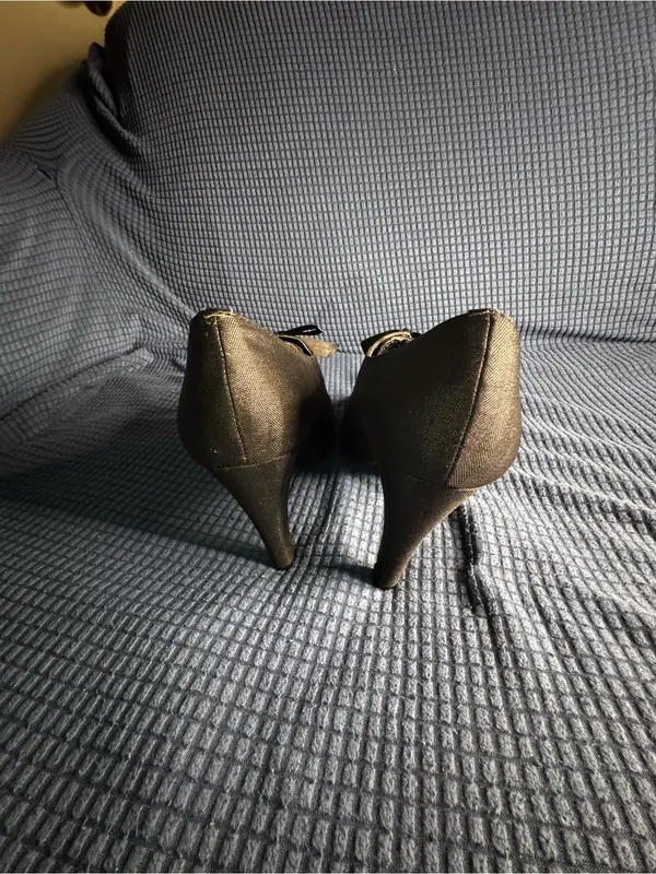 Vintage-style Ann Marino herringbone oxford heels - Image 3