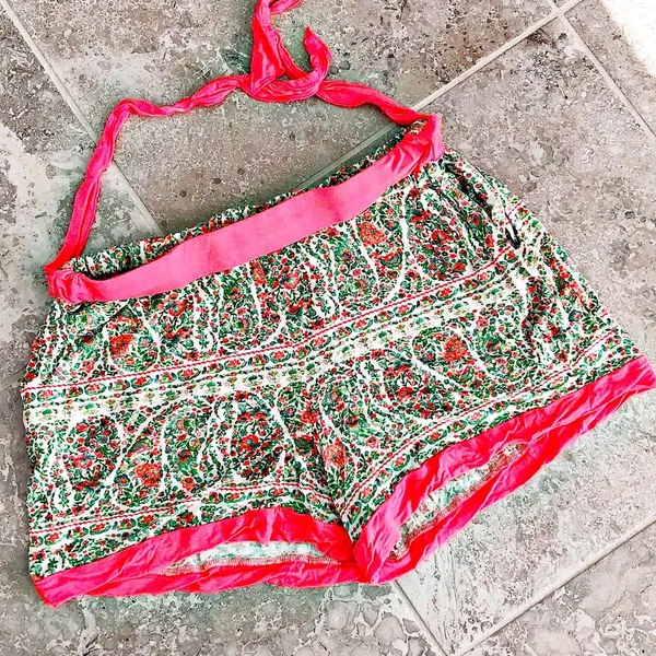 Echo Pajama Shorts Sleepwear Belted Floral Size XL - Image 8