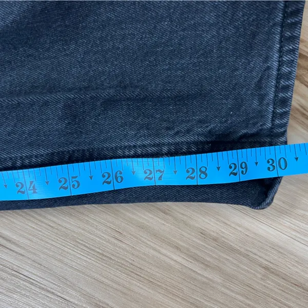 Abercrombie & Fitch black high rise curve love relaxed Jeans size 2R/26 - Image 7