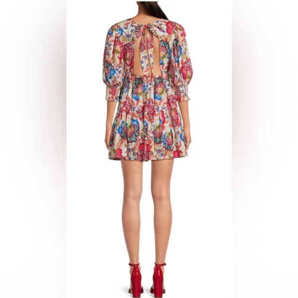 NWT Misa Los Angeles x Revolve Honor Floral Mini‎ Dress Sz Small $355 - Image 2