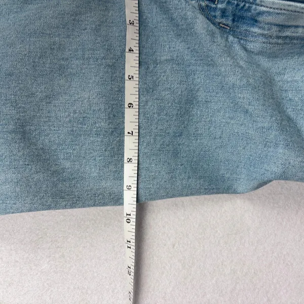 Madewell Emmett Wide-Leg Jeans Women's 25 Blue Light Wash Ankle Crop Normcore - Image 8