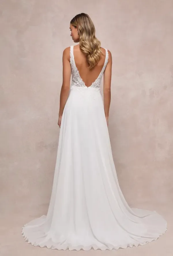 Lulus New Forever Promised White Chiffon Embroidered Sequin Maxi Dress - Image 2