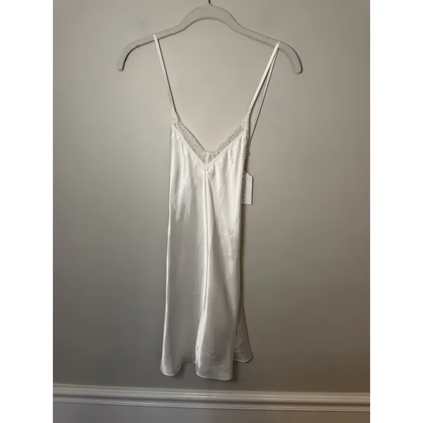 In Bloom By Jonquil White Lace TrimNightie Bridal Bride Sz XS NWT - Image 2