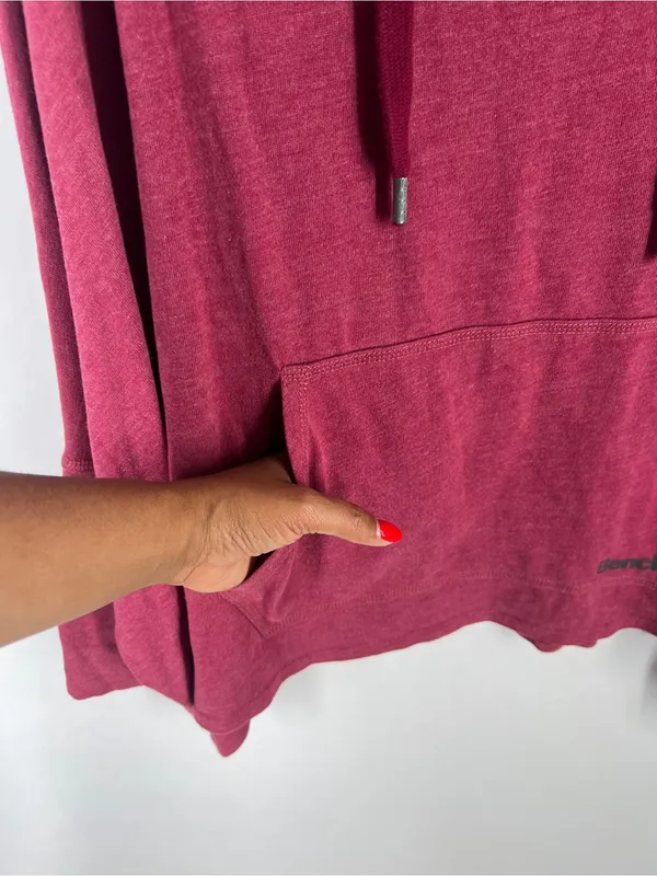 Bench Draped‎ Dolman Hoodie Size M Pink Oversized Pullover Top - Image 7